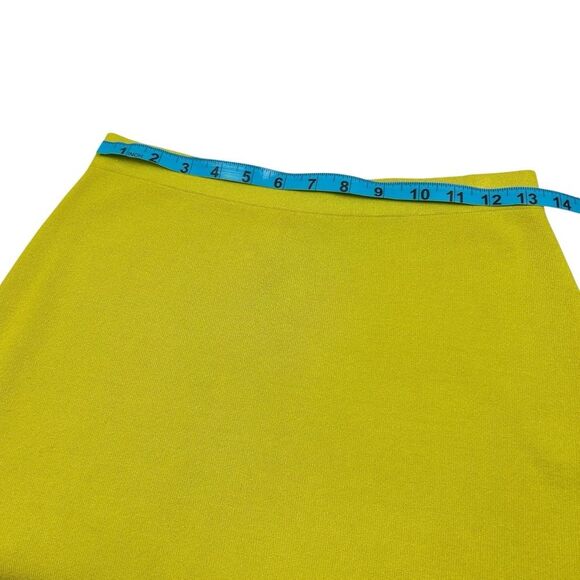 Theory Romilla Chartreuse Skirt Sample Size Small - Picture 6 of 7